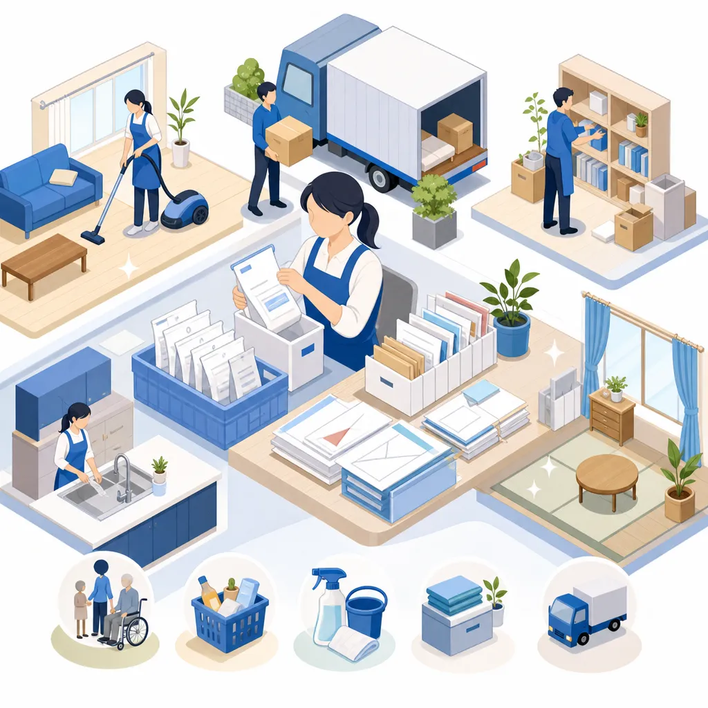 介護保険外サービスで薬袋と郵便物整理